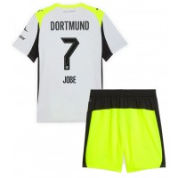 Borussia Dortmund Jobe Bellingham #7 Vonkajší Detský futbalový dres 2025-26 Krátky Rukáv (+ trenírky)